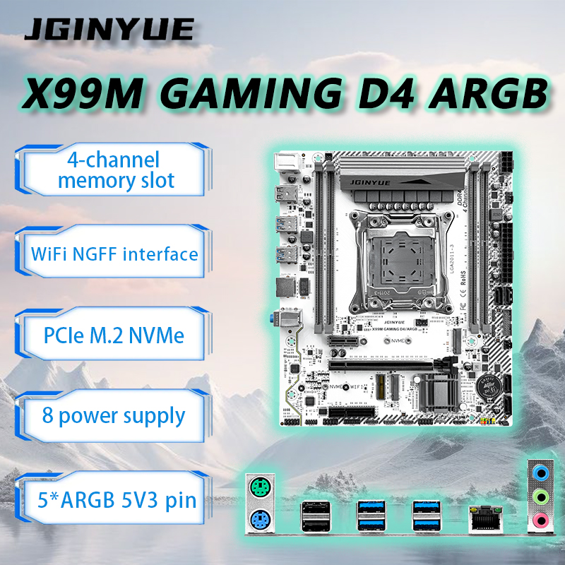 Ecc Ram Server - JGINYUE X99 마더보드 LGA2011-3 M-ATX Xeon