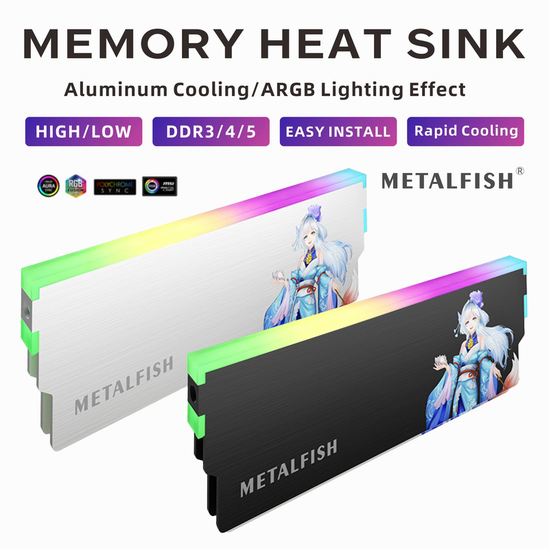METALFISH DRAM 방열판 5V-3PIN ARG - Ddr3 Ram 리뷰 및 가격